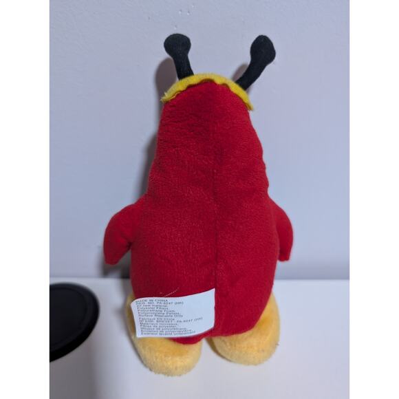 Disney Club Penguin Bee Red Plush Stuffed Animal Toy 8” - Picture 5 of 9
